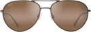 Aviator Satin Sepia/HCL Lens Maui Jim Walaka 885 View #2