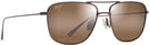 Aviator Satin Sepia/HCL Lens Maui Jim Mikioi 887 View #1