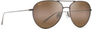 Aviator Satin Sepia/HCL Lens Maui Jim Walaka 885 View #1