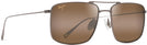 Rectangle Satin Sepia/HCL Lens Maui Jim Aeko 886 View #1