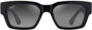 Rectangle Black With Trans Light Grey/Neutral Grey Lens Maui Jim Kenui 642 View #2