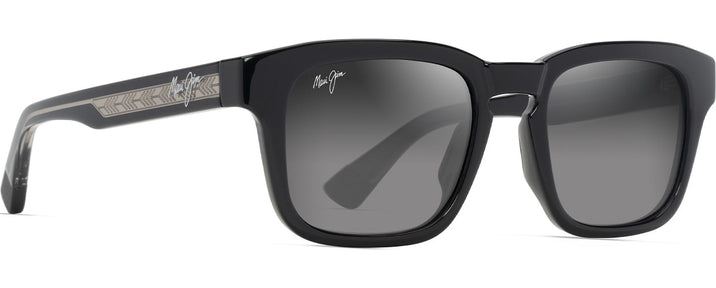 Square Black/Neutral Grey Lenses Maui Jim Maluhia 643 View #1