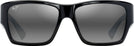 Square Black/Neutral Grey Lens Maui Jim Kaolu 614 View #2