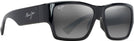 Square Black/Neutral Grey Lens Maui Jim Kaolu 614 View #1