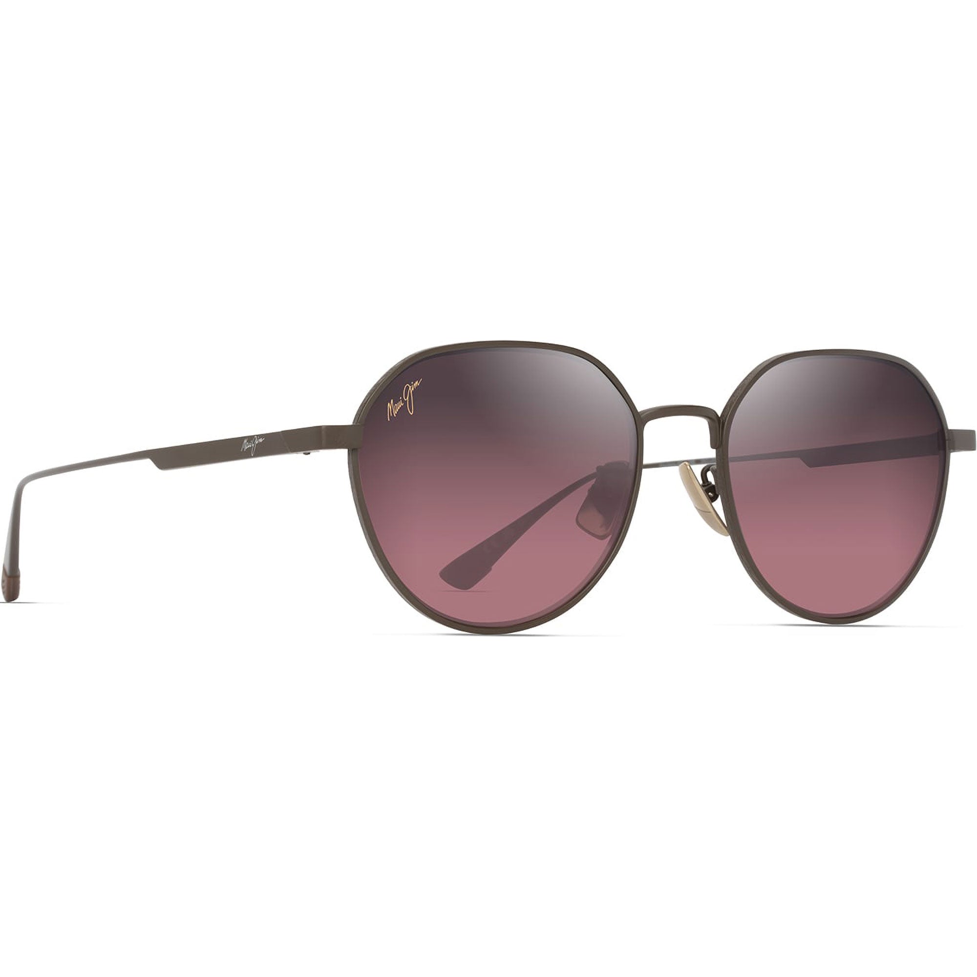 Shiny Brown/Maui Rose Lenses Maui Jim Kaulana Asian Fit 627