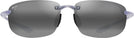 Rectangle Crystal/Neutral Grey Lens Maui Jim Ho&#39;okipa 407 View #2