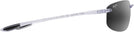 Rectangle Crystal/Neutral Grey Lens Maui Jim Ho&#39;okipa 407 View #3