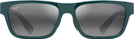 Rectangle Dark Green/Neutral Grey Maui Jim Keola 628 View #2