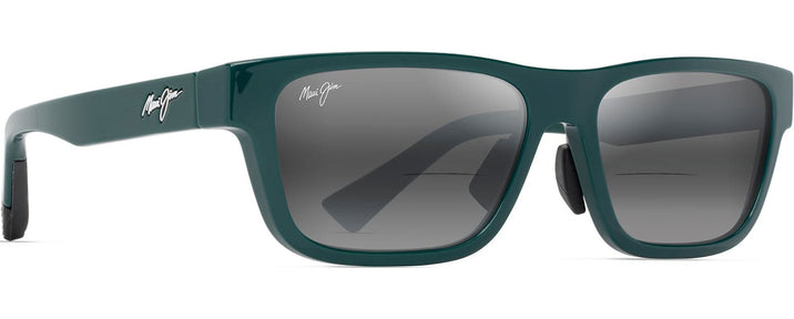 Rectangle Dark Green/neutral Grey Maui Jim Keola 628 Bifocal Reading Sunglasses View #1