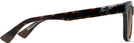 Square Dark Havana With Trans Yellow/HCL Bronze Lens Maui Jim Hanohano 644 View #3