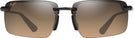 Rectangle Havana/HCL Bronze Lenses Maui Jim Laulima 626 View #2