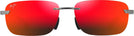 Rectangle Lt Ruthenium/ Hawaii Lava Lens Maui Jim Lanakila 624 View #2