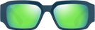 Rectangle Petrol Blue/Maui Green Lenses Maui Jim Kupale 639 View #2