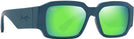 Rectangle Petrol Blue/Maui Green Lenses Maui Jim Kupale 639 View #1