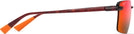 Rectangle Red Havana/Hawaii Lava Lenses Maui Jim Laulima 626 View #3
