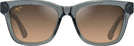 Square Trans Dark Grey/HCL Bronze Lens Maui Jim Hanohano 644 View #2