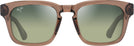 Square Light Brown/HT Green Lenses Maui Jim Maluhia 643 View #2