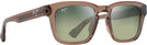 Square Light Brown/HT Green Lenses Maui Jim Maluhia 643 View #1