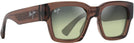 Rectangle Trans Light Brown/Maui Ht Lens Maui Jim Kenui 642 View #1
