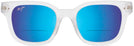 Wayfarer Frosted Crystal/blue Hawaii Lens Maui Jim Shore Break 822 Bifocal Reading Sunglasses View #2