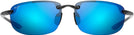 Rectangle Smoke Grey / Blue Hawaii Lens Maui Jim Ho&#39;okipa 407 View #2