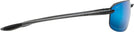 Rectangle Smoke Grey / Blue Hawaii Lens Maui Jim Ho&#39;okipa 407 View #3