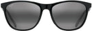 Square Gloss Black/Grey Lens Maui Jim Sugar Cane 783 View #2