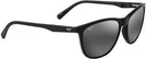 Square Gloss Black/Grey Lens Maui Jim Sugar Cane 783 View #1