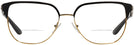 Square Shiny Gold/black Tory Burch 1066 Bifocal View #2