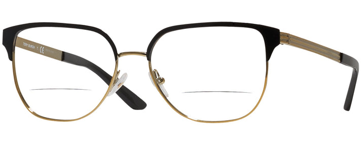 Square Shiny Gold/black Tory Burch 1066 Bifocal View #1