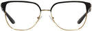 Square Shiny Gold/black Tory Burch 1066 Single Vision Full Frame View #2