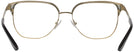 Square Shiny Gold/black Tory Burch 1066 Single Vision Full Frame View #4