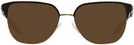Square Shiny Gold/black Tory Burch 1066 Progressive Reading Sunglasses View #2