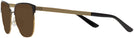Square Shiny Gold/black Tory Burch 1066 Progressive Reading Sunglasses View #3