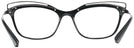 Cat Eye Black Tory Burch 4004 Single Vision Full Frame View #4