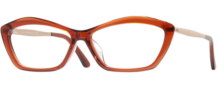 Cat Eye Shiny Orange Tod&#39;s 5141-F Computer Style Progressive View #1