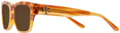 Square Amber Tri Gradient Tory Burch 7144U Bifocal Reading Sunglasses View #3