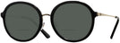 Oversized Black Tory Burch 9058 Bifocal Reading Sunglasses View #1