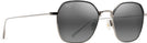 Square Titanium w/Neutral Grey Lens Maui Jim Moon Doggy 874 View #1