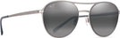 Round Titanium/Neutral Grey Lens Maui Jim Half Moon 890 View #1