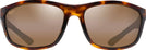 Oval Tortoise With Black Rubber/HCL Bronze Maui Jim Nuu Landing 869 View #2