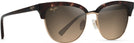 Oval,Cat Eye Tort Gold w/HCL Bronze Lens Maui Jim Lokelani 825 View #1