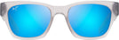 Square Translucent Gray/Blue Hawaii Maui Jim Valley Isle 780 View #2