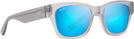 Square Translucent Gray/Blue Hawaii Maui Jim Valley Isle 780 View #1