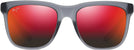 Rectangle Translucent Matte Grey/Hawaii Lava Maui Jim Pehu 602 View #2