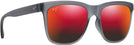Rectangle Translucent Matte Grey/Hawaii Lava Maui Jim Pehu 602 View #1