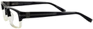 Rectangle Black Varvatos 349 Single Vision Full Frame View #3