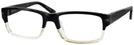 Rectangle Black Varvatos 349 Single Vision Full Frame View #1