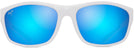 Oval White With Navy Rubber/Blue Hawaii Maui Jim Nuu Landing 869 View #2