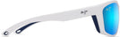 Oval White With Navy Rubber/Blue Hawaii Maui Jim Nuu Landing 869 View #3
